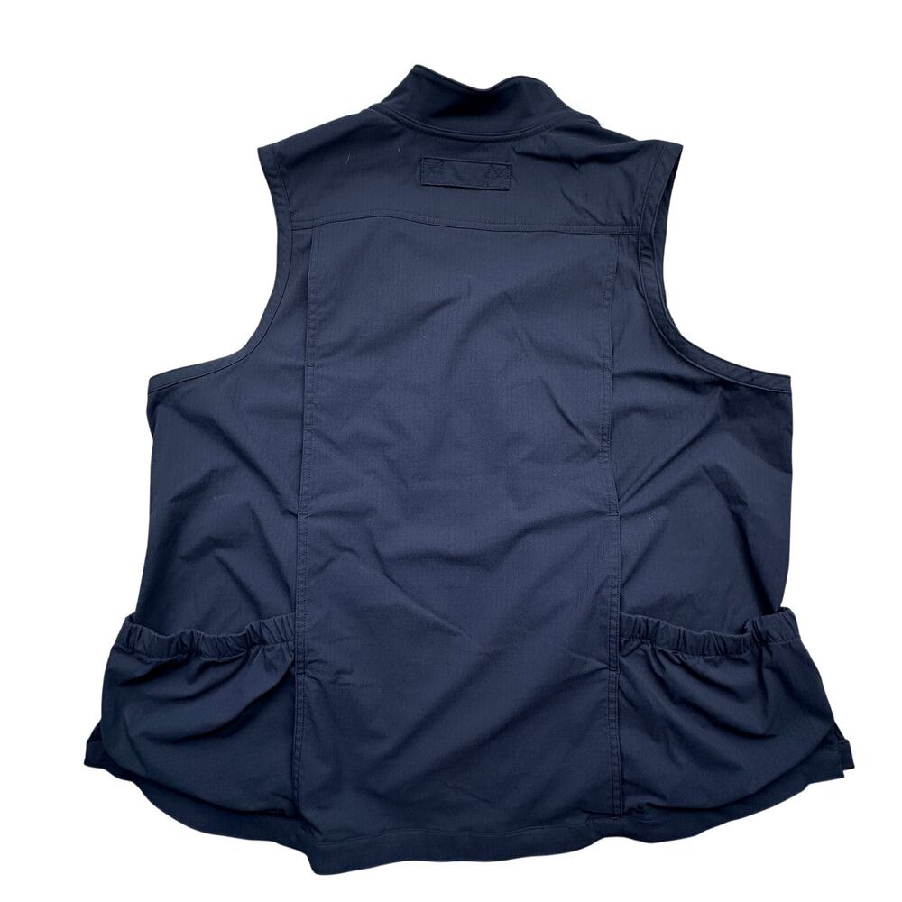 Duluth Trading Co Heirloom Gardening Vest Women 2x Duluthflex Ripstop Upf50 Navy View 2